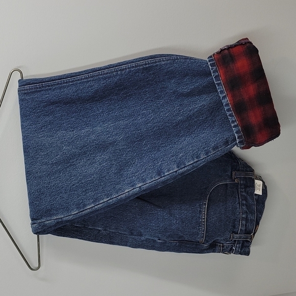 Eddie Bauer men's heavy duty flannel lined jeans size 36x34 Relaxed fit - Picture 2 of 11